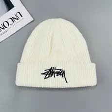 Chapéu De Malha Quente Bordado De Inverno Masculino E Feminino Boné Coreano