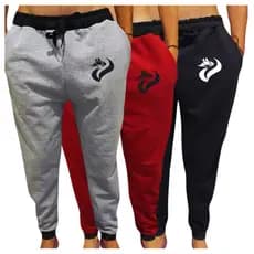 Kit 3 Calças Moletom Flanelado Jogger Masculina Basica Confortavel Dia a Dia Fotos Reais