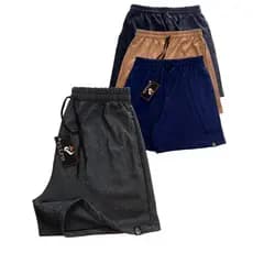 Kit 3 Bermuda Masculina Mauricinho Moletinho Moletom Bolso Faca Casual Praia e Academia Estilosa