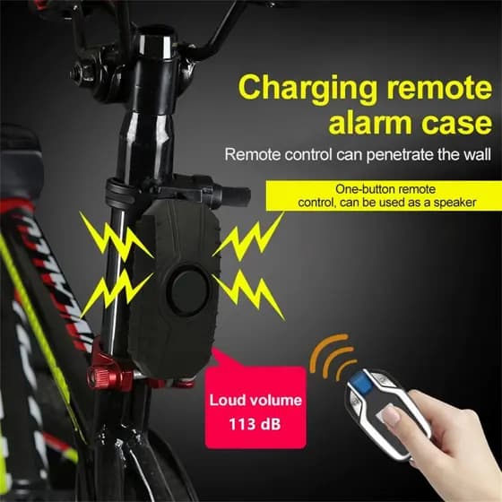 Alarme De Bicicleta À Prova D'água , Carga USB , Motocicleta , Elétrica , Segurança , Anti-Perda , Controle Remoto Sem F