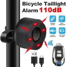 Alarme De Bicicleta 110dB Anti-Roubo Vibração Sem Fio Controle Remoto Alarmes De Moto Casa Proteção De Segurança Ao Ar L