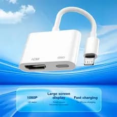 Adaptador Lightning Para HDMI Digital AV 1080P HD Cabo Conector De Tela De Sincronização De Vídeo Com Porta De Carregame