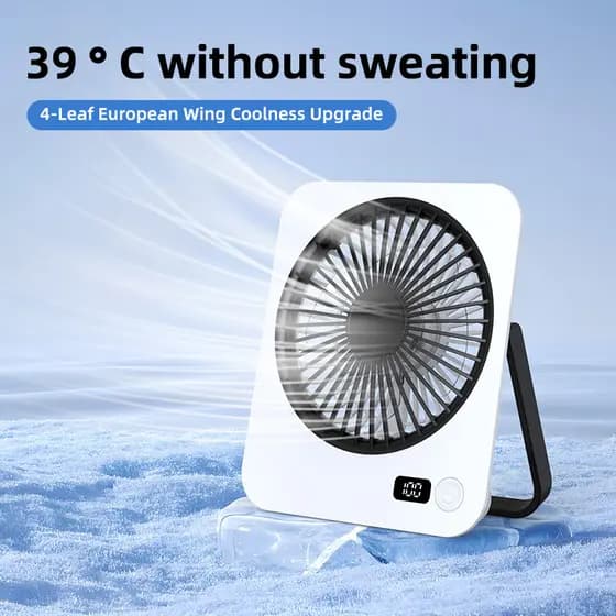 Ventilador De Mesa Portátil USB Recarregável Dobrável Pessoal Ultra Silencioso Refrigeração Pequeno Refrigeradores De Ar