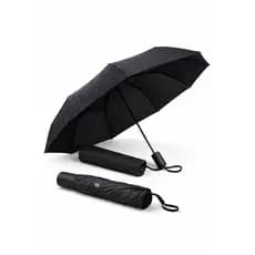 Guarda-Chuva Dobrável Preto Compacto com Capa – Design Discreto