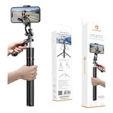 Tripé Celular Bastão De Selfie Com Controle 170 Cm