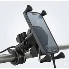 Suporte de Celular Garra Moto Universal CJ110 + Carregador USB Aranha ⚡