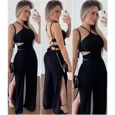 Macacão Feminino Longo Vestido Alana