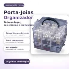 Cesto Organizador Multiuso Com 3 Compartimentos Resistente Pratico Versatil