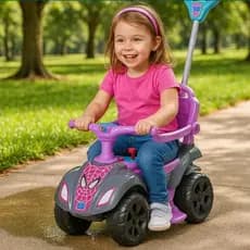 Quadriciclo Infantil Aranha Andador com Cestinha