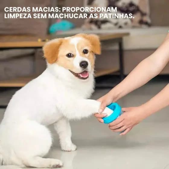 Copo Limpador Patas Silicone Cachorro Limpeza Pet Passeio Pés
