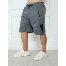 Bermuda  moletom masculina /Bolsos com ziper /Cintura elástica
