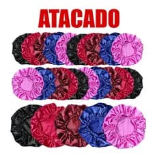 Kit com 5 Toucas de Cetim Seda Anti-Frizz - Cuidado e Proteção para seus Cabelos
