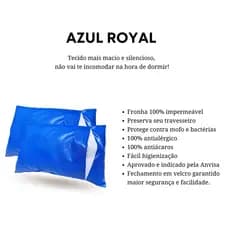 Capa Protetora de Travesseiro Impermeável Fronha Anti-ácaro e Antialérgico Kit 2 Unidades