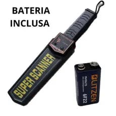 Detector de Metais Portátil Alta Sensibilidade Detector De Metal Manual Com Bateria Brinde Inclusa