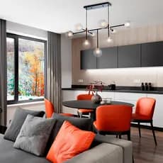 Lustre Pendente Para Sala Jabuticaba Sputnik Manhattan Decoração Moderno 9 Lâmpadas Bivolt