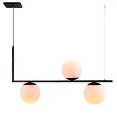 Lustre Sala de Jantar Luminária Pendente Design Moderno Havana L3 3 Lâmpadas Bivolt Altura Ajustável