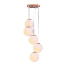 Luminária Pendente Globo Jabuticaba Vidro Bola Esfera Chelsea 5 Lâmpadas E27 Bivolt
