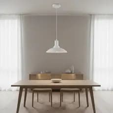 Lustre Sala de Jantar Luminária de Teto Pendente Ice Chapéu Chinês Soquete E27 1 lâmpada Bivolt