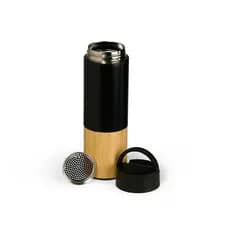 Garrafa Térmica 420ml em Aço Inox com Peneira para Infusão de Bebidas