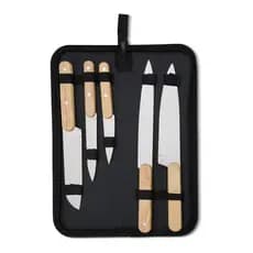 Kit Churrasco 5 Peças - sendo de 7”, 8”, 3”,9” e 5” polegadas