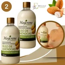 kit 2 Creme Hidratante Corporal oleo de amendoas  500g maycrene