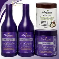 Kit Matizador Platinum+ Máscara Hidratante Oleo de coco Maycrene