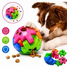 Bola Interativa para Cachorro Dispensa Petisco Brinquedo Inteligente Anti Tédio Pet