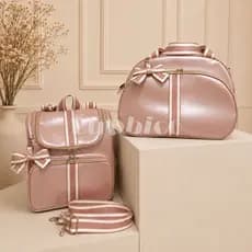 Bolsa Maternidade kit 2 peças I Mochila Multifunção I Mamãe Bebê Luxo Impermeável BUBBICO