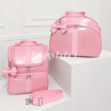Kit Bolsa Maternidade 2 peças I Mochila Multifunção I Mamãe Bebê Luxo Impermeável BUBBICO
