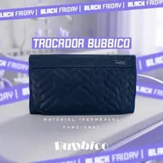 Trocador de Fraldas portátil impermeável acolchoado e prático para bebê BUBBICO
