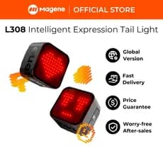 Magene L308 Luz Traseira Expressão Inteligente 96 COB LED Auto-Sleep Wake Emoji Luzes De Texto