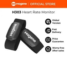 Magene H303 Sensor De Frequência Cardíaca Bluetooth ANT HR Monitor Com Alça Torácica Cinto Esportivo De Modo Duplo