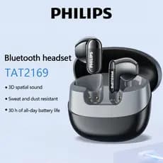 PHILIPS TAT2169 Sem Fio Bluetooth Fone De Ouvido Super Vida Útil Da Bateria AI Redução Ruído Alta Fidelidade Qualidade S