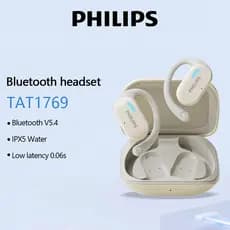 Fones De Ouvido PHILIPS TAT1769 Bluetooth 5.4 IPX5 À Prova De Suor Música/Jogo Modo Duplolow Latência 0.06s
