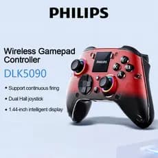 PHILIPS DLK5090 Tri-Mode Gamepad Sem Fio Ultra-Baixa Latência Dual Hall Joystick Tela De 1.44 Polegadas 1000mAh Para Swi