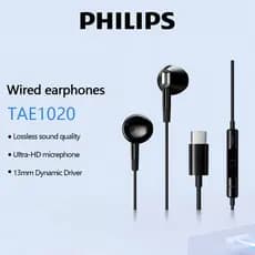 PHILIPS TAE1020 Fone De Ouvido Com Fio Para Jogos Microfone De Ultra-Alta Definição Qualidade De Som De Universal TypeC