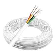 Cabo para Alarme e Interfone 4 Vias 0,40mm Branco