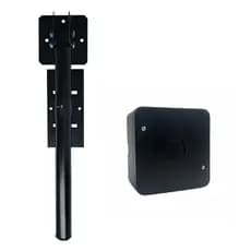 Kit Suporte para Câmeras - Sensor de Barreira 40cm + Caixa Organizadora Cftv Preta