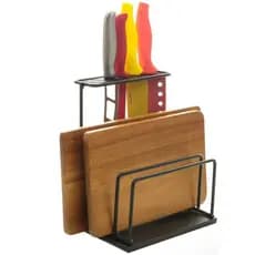Suporte Organizador De Facas E Tábuas Estilo Aramado