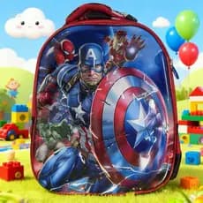 mochila infantil de costas volta as aulas vingadores