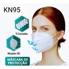 Kit com 10 máscaras KN95 Branco