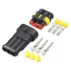 Conector Automotivo 3 Vias Impermeável Novo