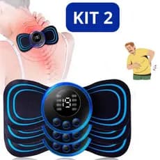 KIT 2 Mini Massageador Elétrico De Pescoço Portátil Para Alívio De Dores Musculares