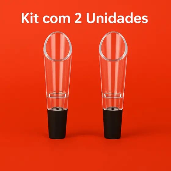 Dosador de Bebidas Vinho  Bico para Garrafa com Tampa  Kit com 1 ou 2 Unidades