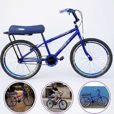 Bicicleta Bike Aro 24 C/ Banco de Mobilete Aros Aero Sem Marcha