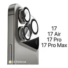 Película Protetora de Lentes de câmera Lisa de metal Para iPhone 17 Pro Max Air 17Pro 17Promax 17Air