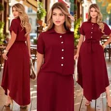 conjunto feminino moda feminina conjunto elegante conjunto saia e cropped