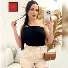 blusa feminina blusa social feminina blusa de verão blusa elegante feminina blusa de alça unica moda feminina shopee