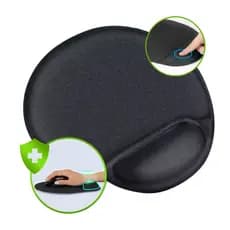 Mousepad Ergonômico Confortavel Mouse Nr17 Neoprene Cor Preto Para mouse pad