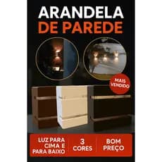 Kit 5 Arandela Luminária Slim Externa Interna 2 Frisos Apartamento Casa Corredores Exterior Jardim